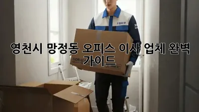 영천시 망정동 오피스 이사 업체 완벽 가이드