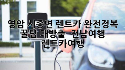 영암 시종면 렌트카 완전정복! 꿀팁 대방출 🚗💨 #전남여행 #렌트카여행
